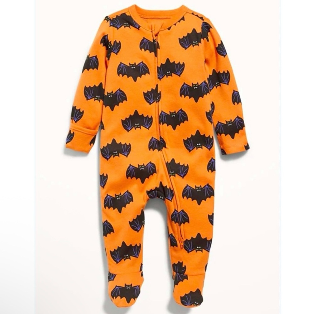 🆕- Halloween Infant 2-Way-Zip Sleep & Play Footed One-Piece for Baby. 0-3months